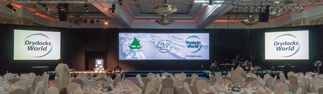 Panoramafotografie auf dem Dry Dock Event 2008 in Dubai